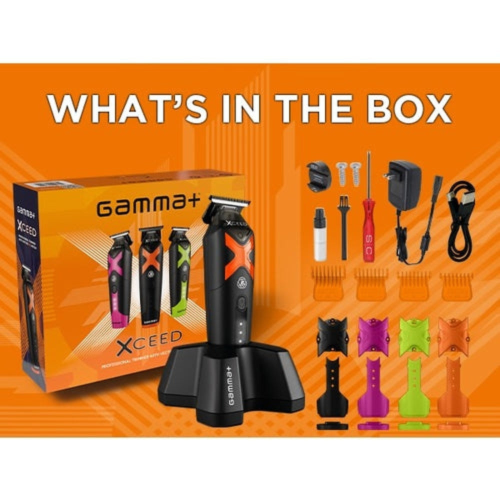 Gamma+ XCEED IN2 Vector Motor Cordless Clipper + Trimmer Set (Combo) (GP418B/GP609B)