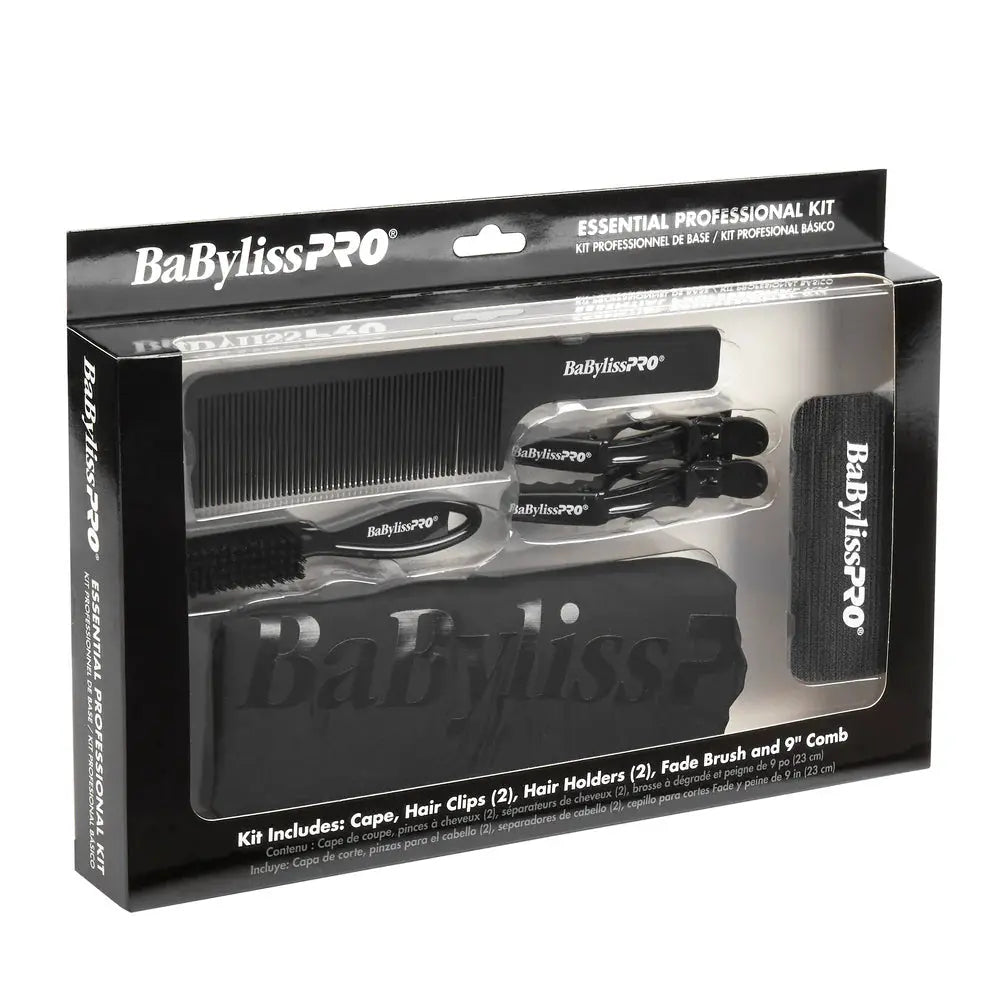 Babyliss Pro Essential Professional Kit (Cape + Comb + Fade Brush + 2x Hair Clips + 2x Hair Holders)