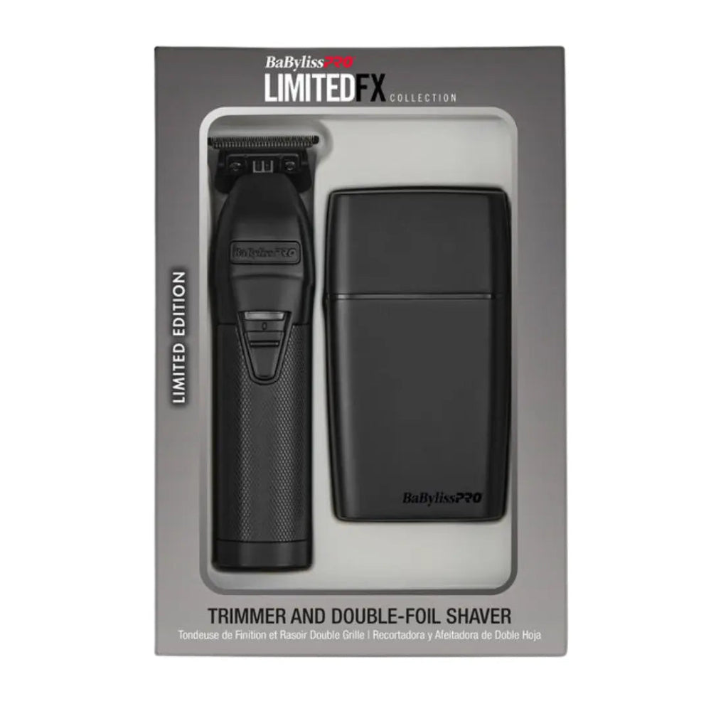 Babyliss Pro LimitedFX Matte Black Trimmer, Double-Foil Shaver, and Clipper (Combo)